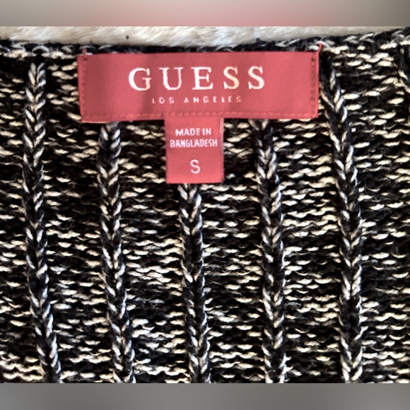 GUESS Two-Toned Cotton Knit Sweater- Sz- S - Picture 6 of 10